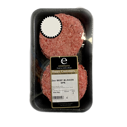 Beef Burgers 2oz 6pk