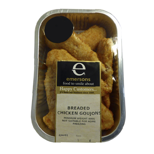 Breaded Chicken Goujons 400g