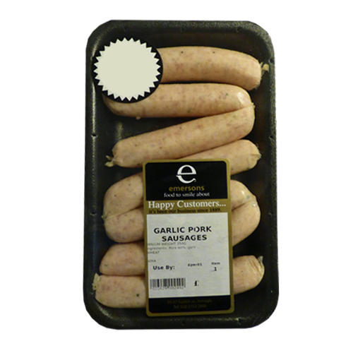 Pork & Garlic Sausages 7pk