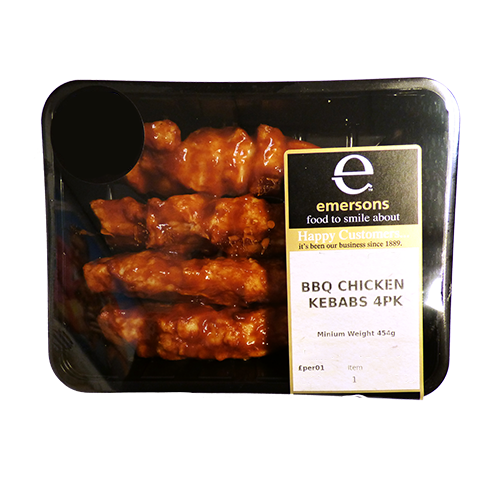 Smokey Bbq Chicken Kebabs4pk