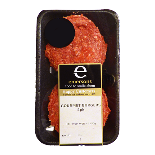 Emersons Gourmet Burgers 450g