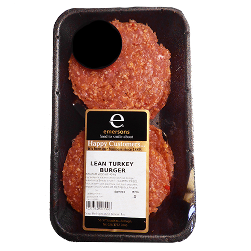 Emersons Turkey Burgers 4pk