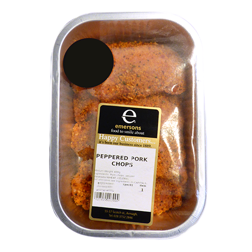 Peppered Pork Chops 400g