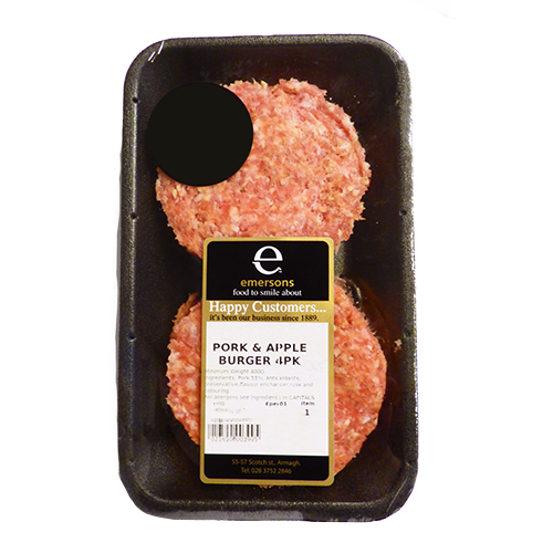Pork & Apple Burger 4pk