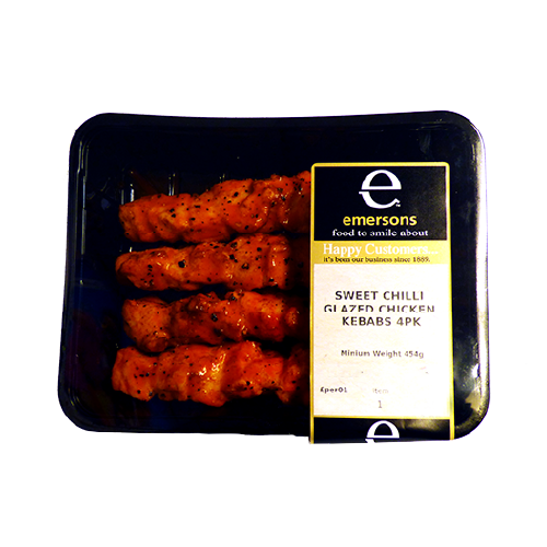 Sweet Chilli Chicken Kebabs 4pk