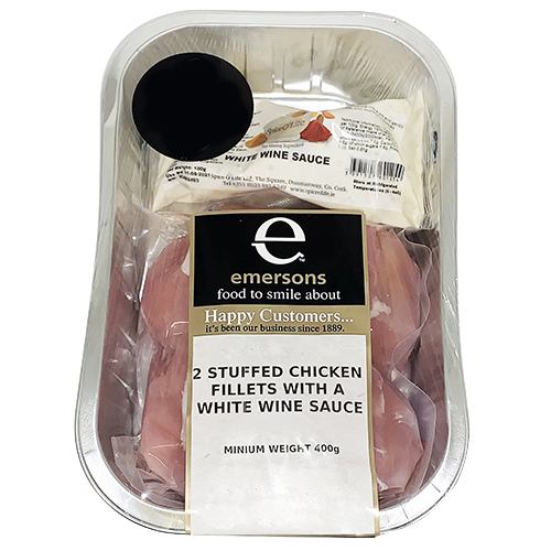 Stuffed Chicken Fillet In White Wine Sauce 400g
