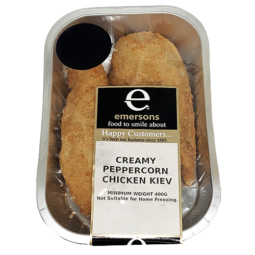Emersons Peppercorn Chicken Fillet Kievs 400g