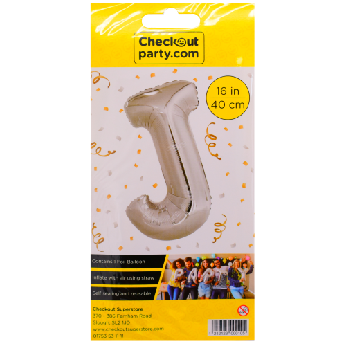 16'' Air Silver Balloon - J