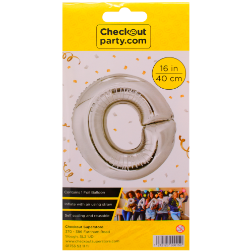 16'' Air Silver Balloon - O