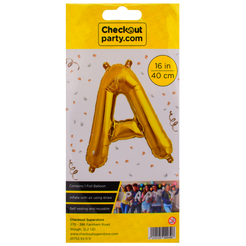 16" Air Gold Balloon -a Checkout