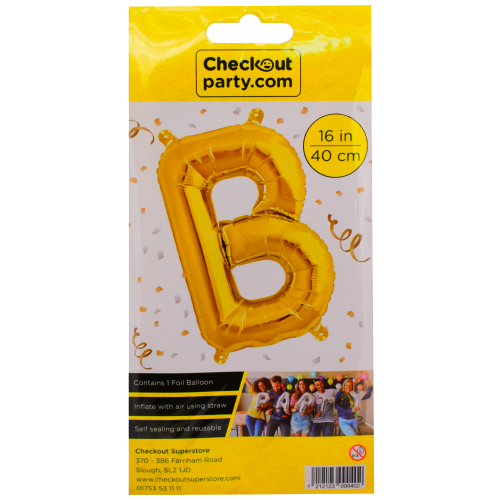 16" Air Gold Balloon -b Checkout