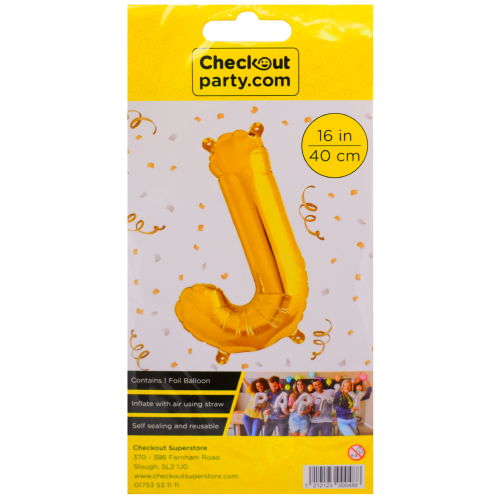 16" Air Gold Balloon -j Checkout