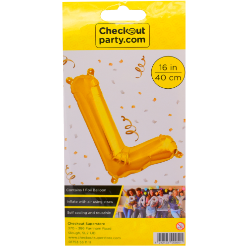 16" Air Gold Balloon -l Checkout
