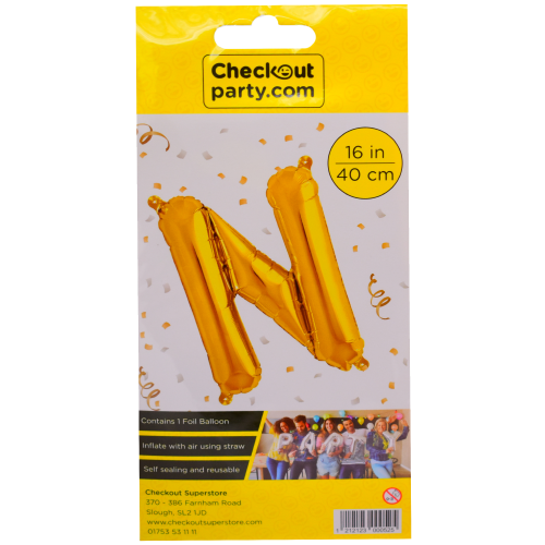 16" Air Gold Balloon -n Checkout