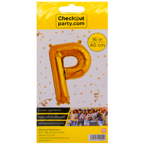 16" Air Gold Balloon -p Checkout