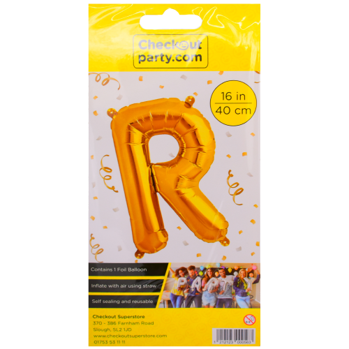 16" Air Gold Balloon -r Checkout