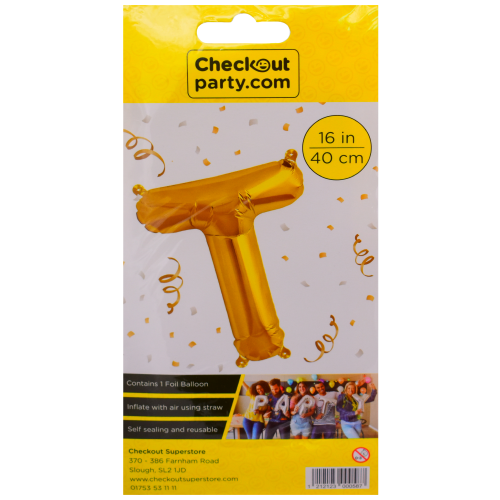 16" Air Gold Balloon -t Checkout