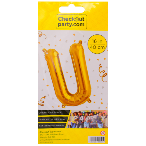 16" Air Gold Balloon -u Checkout