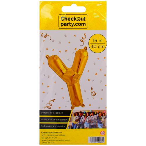 16" Air Gold Balloon -y  Checkout
