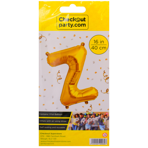 16" Air Gold Balloon -z  Checkout