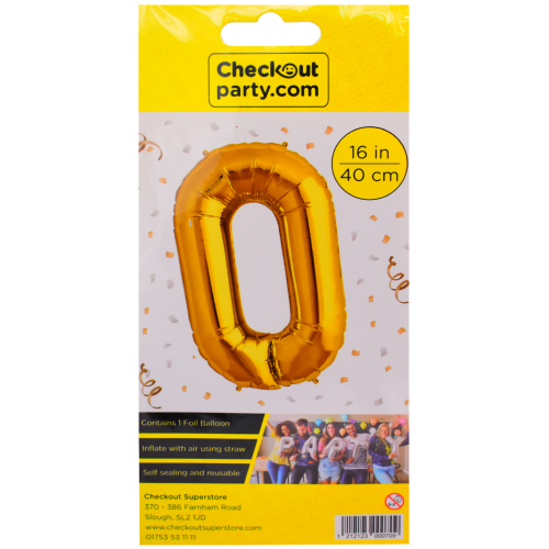 16" Air Gold Balloon - 0 Checkout