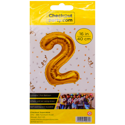 16" Air Gold Balloon -2  Checkout