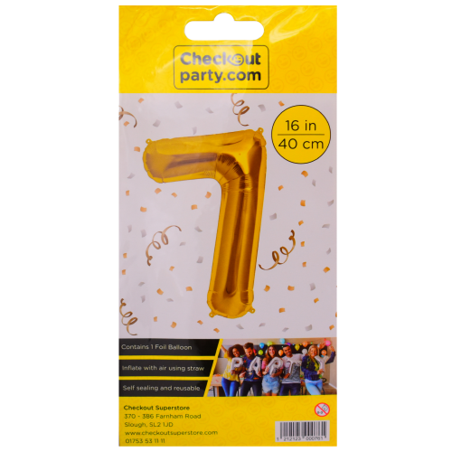 16" Air Gold Balloon -7 Checkout
