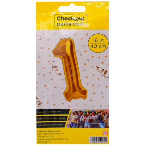 16" Air Gold Balloon -1  Checkout