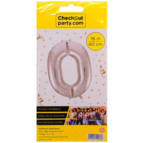 16" Air Silver Balloon- 0 Checkout