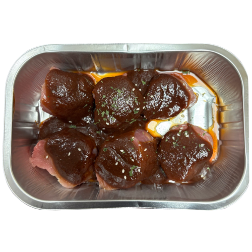 Pork Medalions In Bbq Sauce