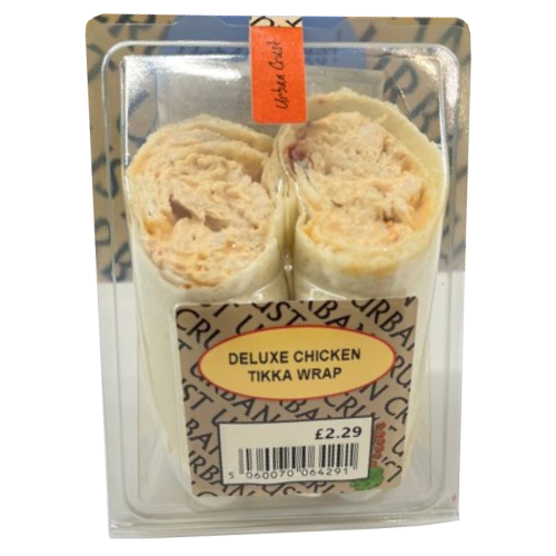 Urban Crust Deluxe Chicken Tikka Wrap Pm 2.29