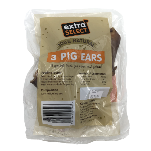 Extra Select Pig Ears 3pk